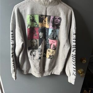 Taylor Swift Gray Eras Tour Crewneck with Logo Tag (Women’s Medium)